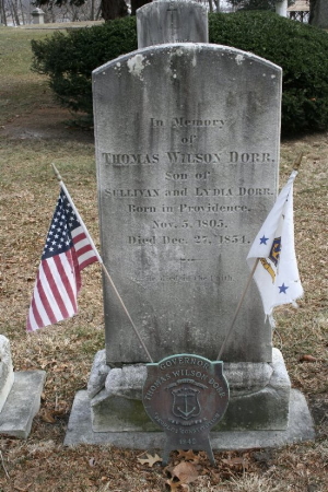 Dorr's Gravestone at Swan Point Cemetery